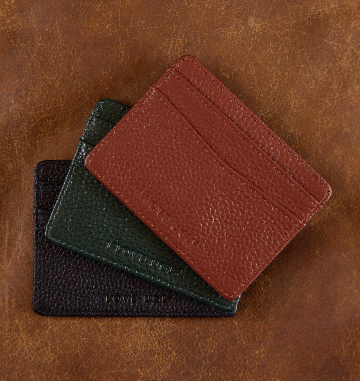 Kingsley Leather Card Holder - Brown