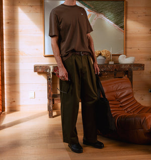 Uniform Logo Tee - Fossil Brown