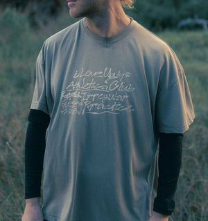 Athletica Cotton Crop Tee - Washed Taupe