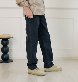 Tobi Straight Denim - Washed Black