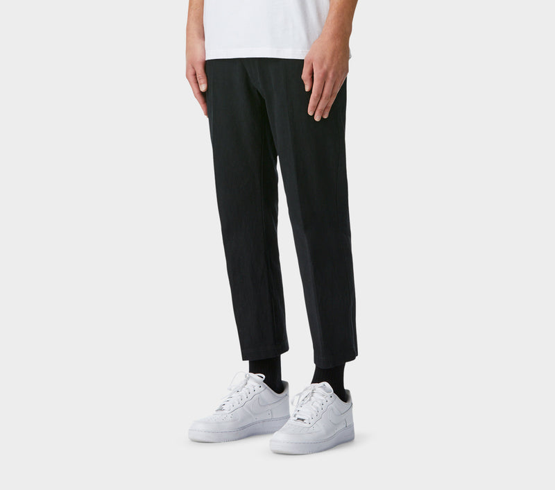 Linen Slim Kobe Pant - Black