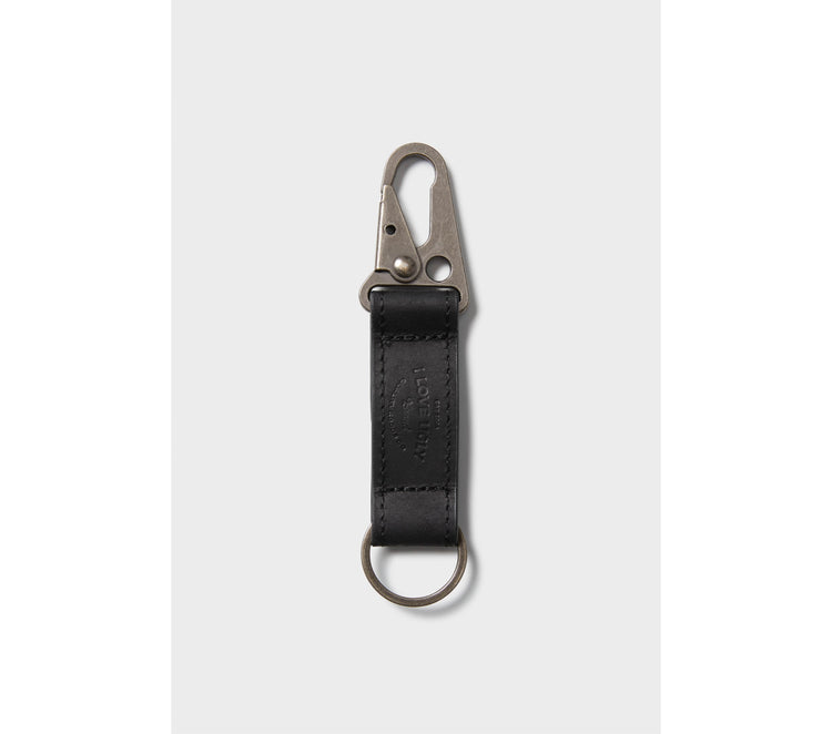 Leather Key Clip - Black