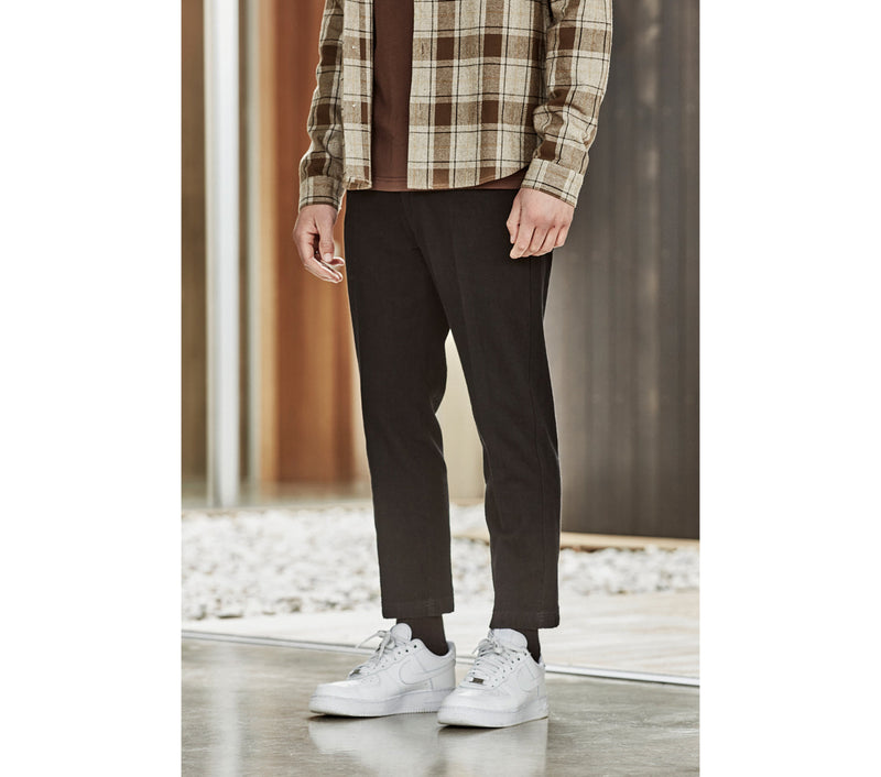 Linen Slim Kobe Pant - Black