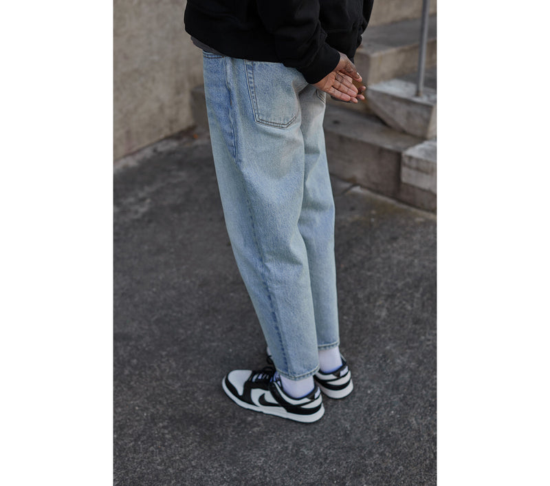 Cropped 90s Denim - Faded Blue
