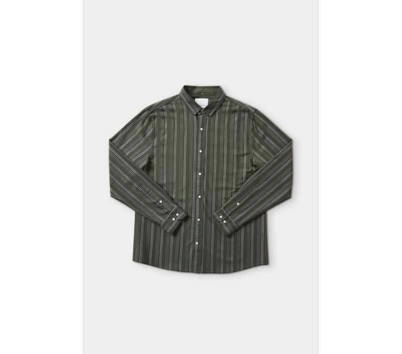 Wallace LS Shirt - Green Stripe
